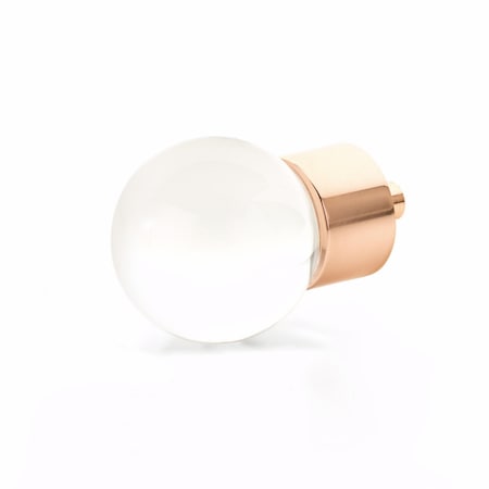 Schaub City Lights Globe Glass Knob Polished Rose Gold Finish 59-PRG