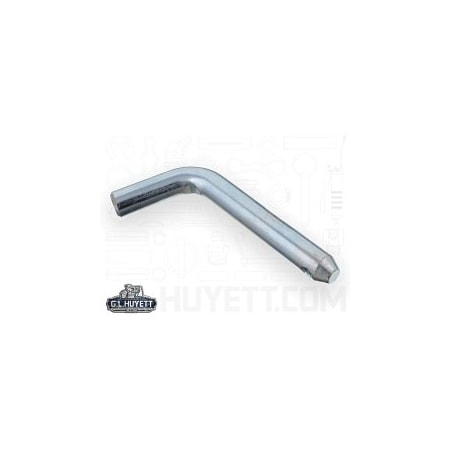 Huyett Bent Hitch Pin, Zinc Plated, 0.500 in Dia x 2.500 in Effective L x 0.156 in Hole Dia BTP-0500-2500