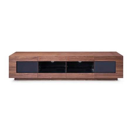 Homeroots 79in Brown Enclosed Storage TV Stand 473290