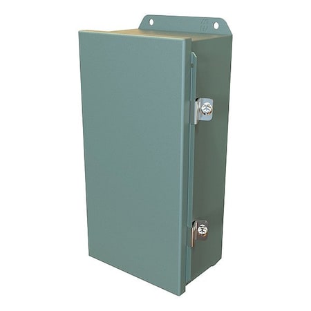 Hammond Clamps Electrical Enclosure, 12 in H, 4 in D, 6 in W, 12, 13, 3R, 4, Steel HJ1264HLP