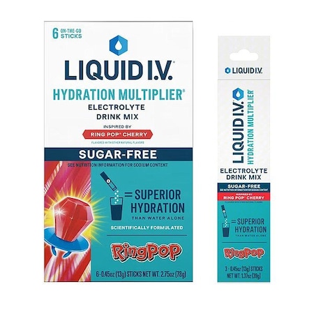 Liquid I.V. Hydration Drink Mix, Clear, 13 oz, PK6 LVM-6082