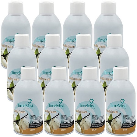 Timemist Air Freshener Refill, 6.6 oz, Vanilla, PK12 1042737