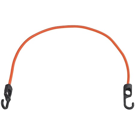 Prosource Stretch Cord, 9 mm Dia, 48 in L, Polypropylene, Orange, Hook End FH4034