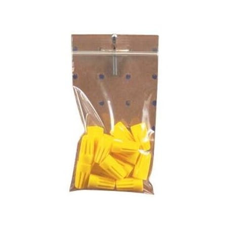 Partners Brand Reclosable Poly Bag, 8" L, 6" W, 4 mil Thick PB7014