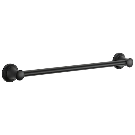 Delta Bathsafety 24 in Transitional Decorative Grab Bar In Matte Black 41724-BL