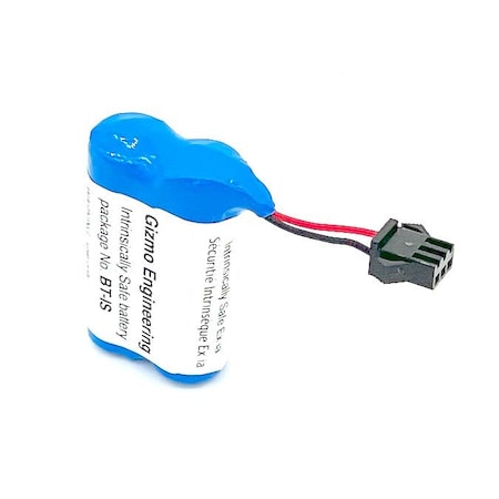 Gizmo Engineering Intrinsically Safe Battery A 2400mA-hr capacity, Lithium batteries, Shelf life 20 years BT-IS