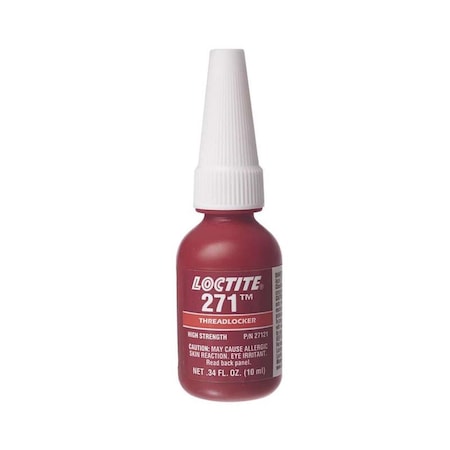 Loctite 10 ml 271 High Strength Threadlocker, Red 442-135380