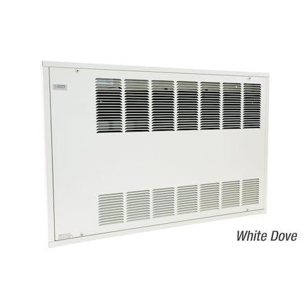 King Electric KCF Cabinet Heater 4 Ft 208V 5000W 1-Ph Surface W/Sp Stat White Dove KCF4-2050-1-S-T-WD