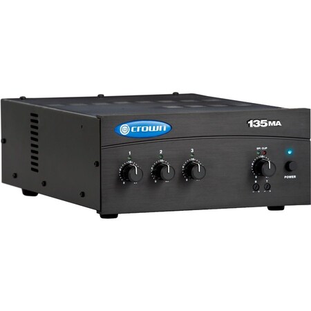 Harman Professional Solutions Crown 135MA Amplifier - 105 W RMS - 3 Channel - Black - 50 Hz to 20 kHz - 95 W G135MA