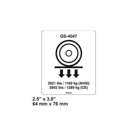 Genie REPLACEMENT DECAL, LOAD WHEEL GS-4047 230758GT