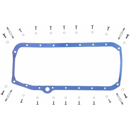 Fel-Pro Engine Oil Pan Gasket Set PermaDryPlus rigid carrier, Oil Pan SnapUps Included, OS34509T