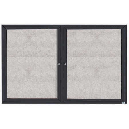 Aarco Outdoor Illuminated Enclosed Bulletin Board w/ Al Frame, Bronze Anodized Al, 48''Hx72''W ODCC4872RIBA