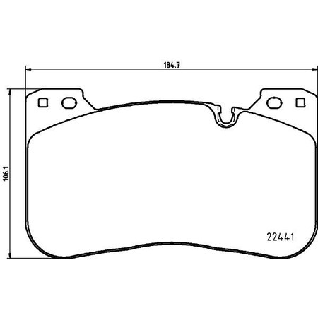 Hella Brake Pad Set, disc brake 355025991