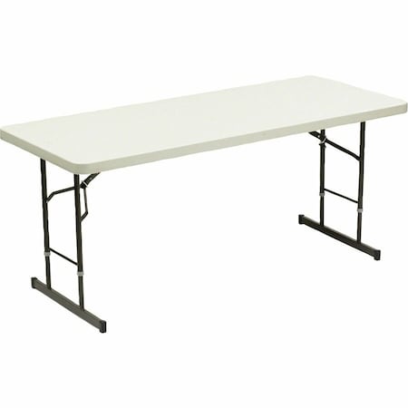 Iceberg IndestrucTable Classic Folding Table, Adjustable Height, Platinum Granite Top, 30 in W x 72 in L 65623