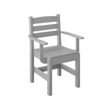 Polybird DINING CAPTAIN CHAIR.     LIGHT GRAY POLYBIRD P11-R