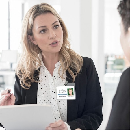 Avery Dennison Clip Style Badge Holder, Fits 3x4in Badge 100/BXin 2923