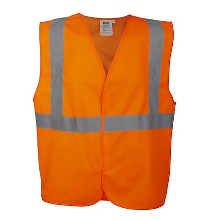Cordova Safety Vest, Type R, Class 2, Orange Solid V2204XL