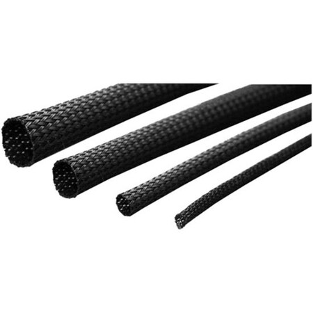 Xscorp 100 ft. Spool of .38 in. Black Expandable Sleeving Tube ET381BK
