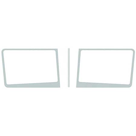 Replacement For Peterbilt 337 Year 2012 Stainless Steel Exterior Windshield Trim 3 Piece Kit