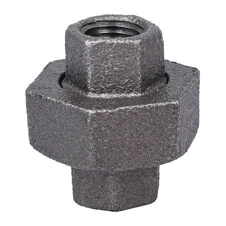 Prosource Pipe Union, 1/4 in, Threaded, Malleable Iron, 40 Schedule, 300 PSI Pressure B342 8