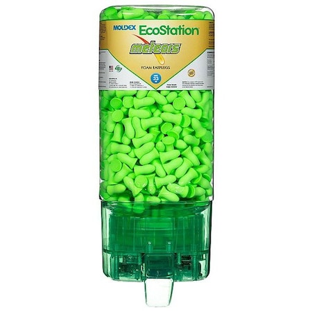 Moldex Ear Plug Dispenser, Foam, Meteors(R), 33 dB NRR, Uncorded, 500 Pairs Per Pkg 6837