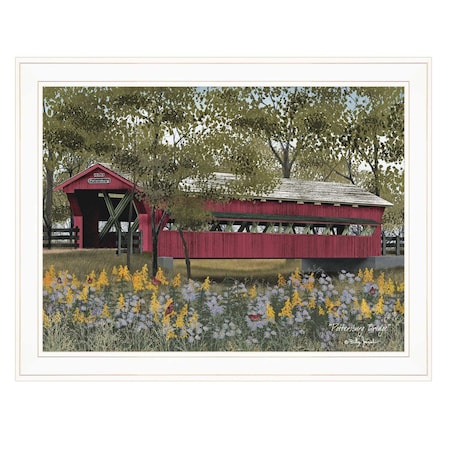 Homeroots Pottersburg Bridge 4 White Framed Print Wall Art 404460