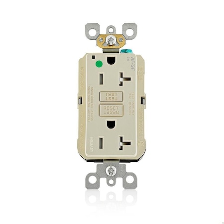 Leviton Receptable Outlet, Hospital Grade, Ivory AGTR2-HGI