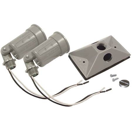 Hubbell Lamp Holder, 120 V, 75 to 150 W, Gray 5621-5