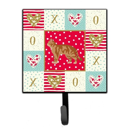 Carolines Treasures 4.25 x 1 x 7 in. American Wirehair No.2 Cat Love Leash or Key Holder CK5551SH4