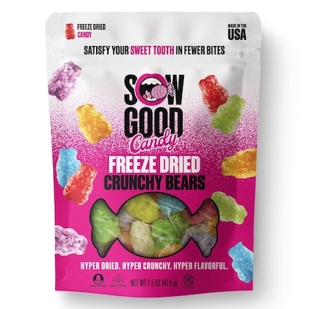 Sow Good Freeze Dried Crunchy Bears Candy Bites 1.5 oz 26004564