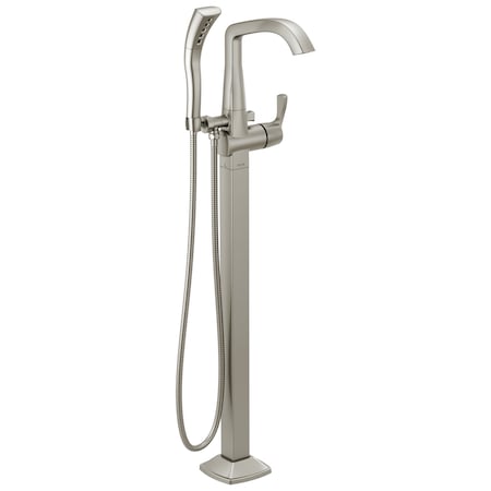 Delta Stryke Floor Mount Tub Filler Trim, 10.84 in, Lumicoat Stainless T4776-SS-PR-FL