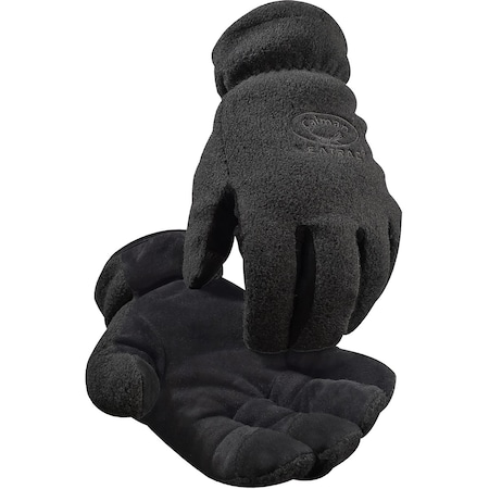 Caiman Deerskin Leather Palm Glove with Fleece Back and Heatrac Insulation 2396-5