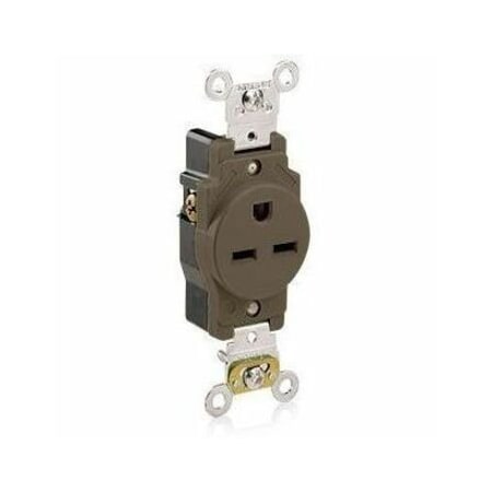 Leviton PlugsandReceptacles, 15A, 250VAC, Brn, Nylon 5661