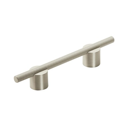 Amerock Transcendent 3-3/4 in 96 mm Center-to-Center Silver Champagne Cabinet Pull BP741496SCSC