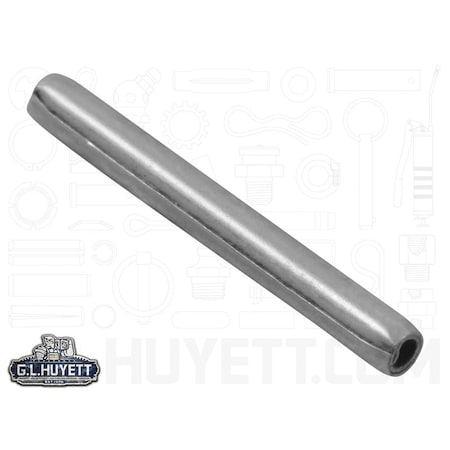 Huyett Coiled Spring Pin, Standard Duty, Passivated 302/304 Stainless Steel, 1.5 mm Dia x 14 mm Length SPCM3P-015-014