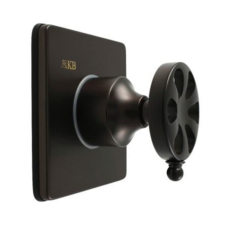 Kingston Brass Single-Handle Three-Way Diverter Valve with Square Trim Kit, Oil Rubbed Bronze KS3045RX