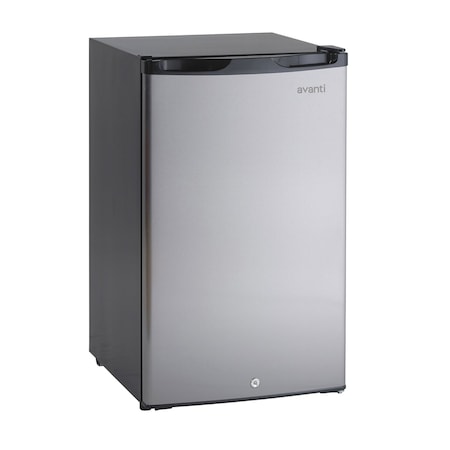 Avanti 4.4 cu. ft. Compact Refrigerator, Stainless Steel with Black Cabinet AR4456SS