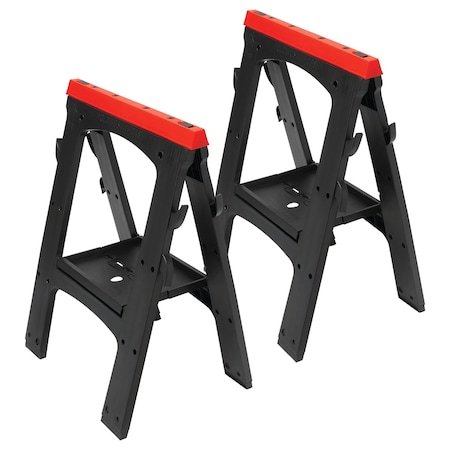 Performance Tool Heavy Duty Poly Sawhorse Set, 2PK W54009