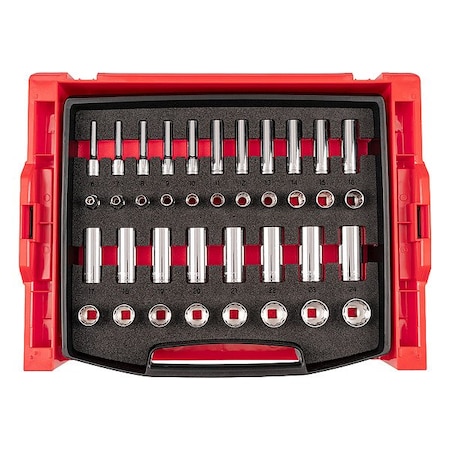 Tekton Socket Set, Steel, 38 Pieces OLB94308