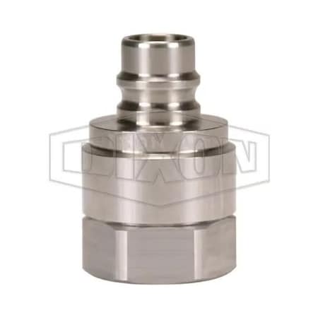 Dixon 1/2 V PLUG, 1/2 F-NPTF 316SS, EPDM P-V4F4-SS