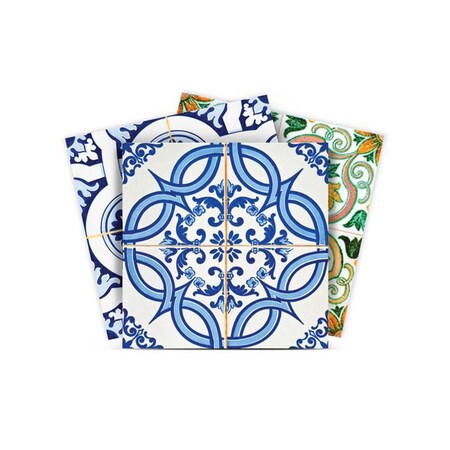 Homeroots 5" X 5" Cana Multi Mosaic Peel and Stick Tiles 400321