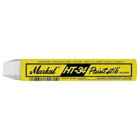 Markal SolidPaintMarker, 4-3/4inL, White, Paint 84710G
