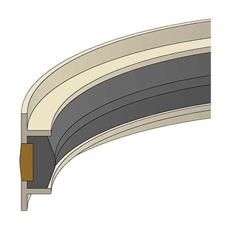 Hercules Sealing Products MPSB-060B, PA-NEOFAB-48x60x20.5, Piston Seals MPSB-060B