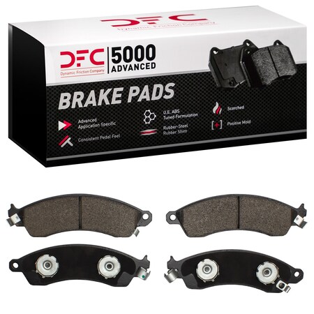 Dynamic Friction Co DFC 5000 Advanced Brake Pads - Semi Metallic 1551-0412-00