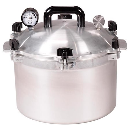 All American 1930 Aluminum Pressure Canner 15.5 qt Silver 915