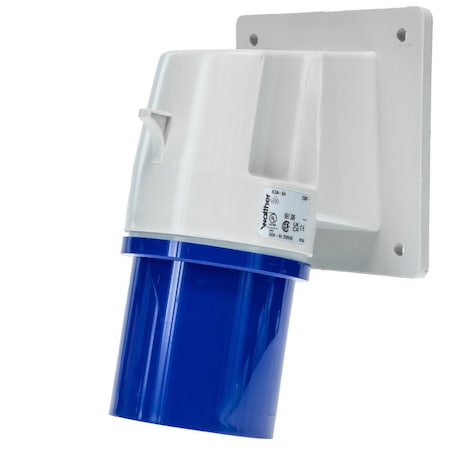 Walther-Werke Pin and Sleeve Inlet, 60A, 250, 1 Phase, 2 Pole, NEMA Not Rated 661306