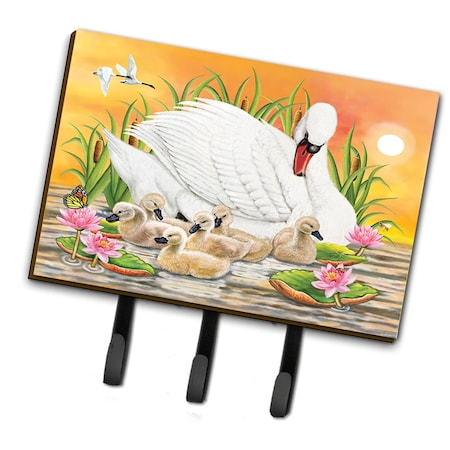Carolines Treasures 6 x 2 x 9 in. Mother Swan At Sunset Leash or Key Holder PRS4046TH68
