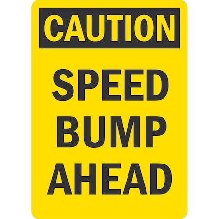 Lyle Speed Bump Ahead, 10x14, Non-Reflective, Yellow G-1250-ND_10x14