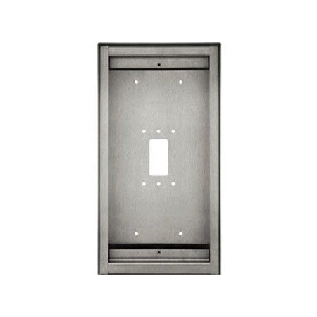Aiphone Surface Mount Box For IXG-DM7-HID, Stainless Steel Finish SBX-IXGDM7