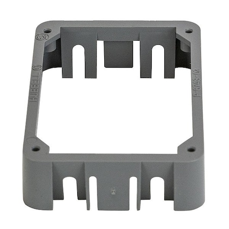 Hubbell Wiring Device-Kellems Adapter Collar, 1 Gang, Rectangular, Thermoplastic PFBRAC